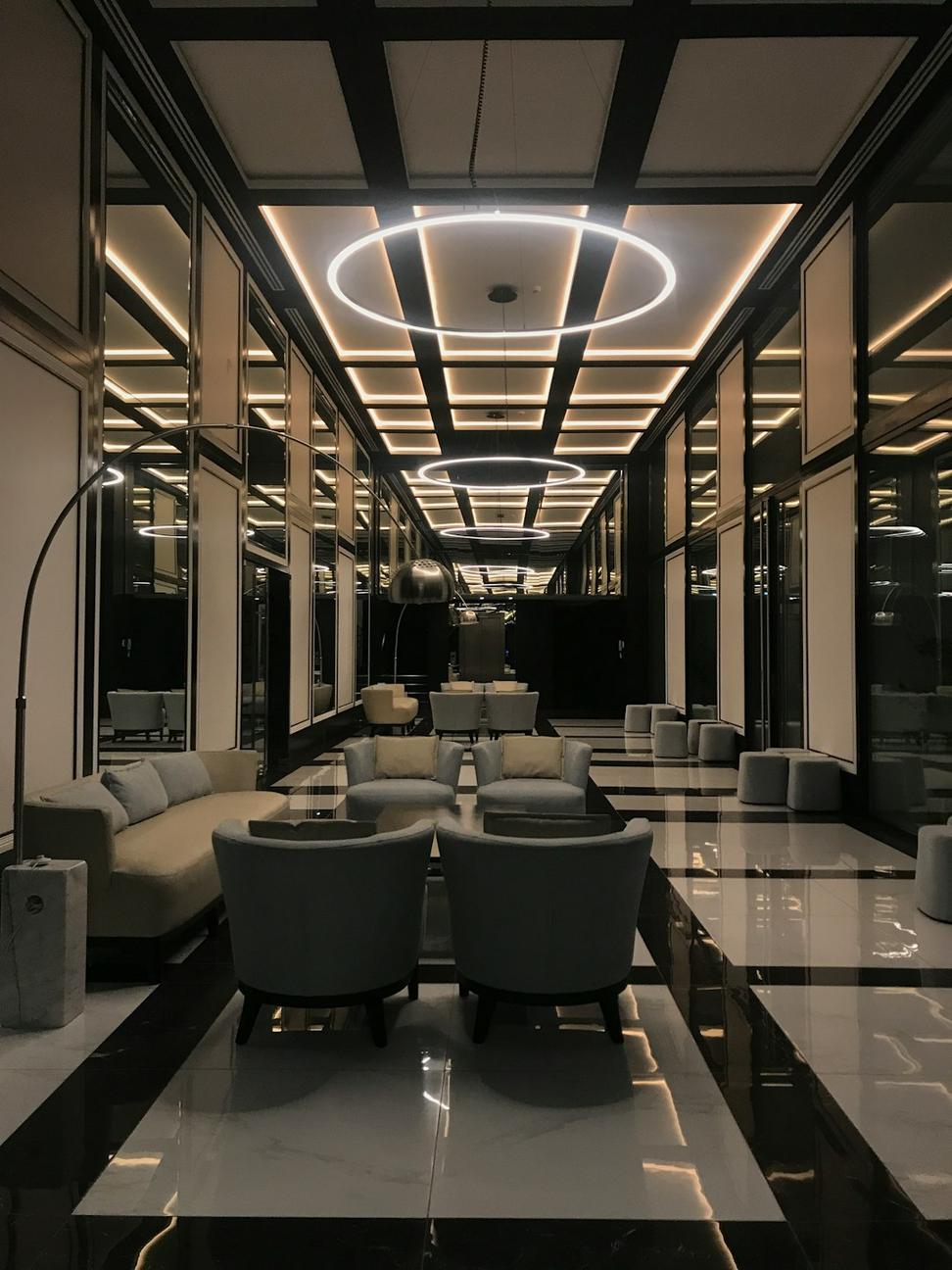 Modern luxury hotel interior